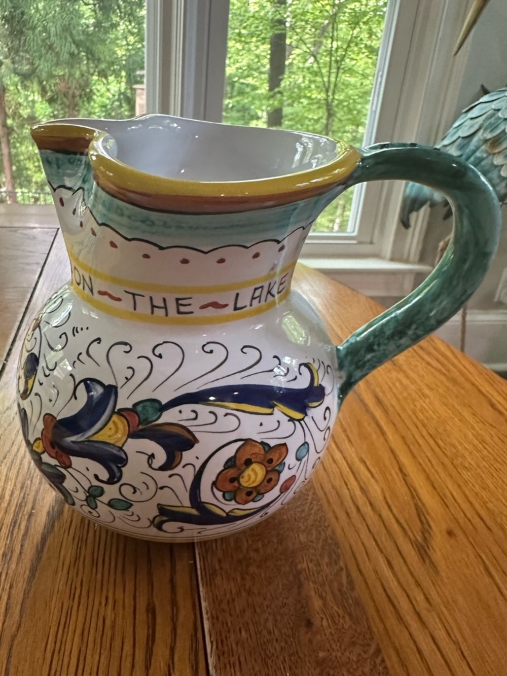 RICCO DERUTA DELUXE: TRADITIONAL DERUTA PITCHER From ENZO RESTAURANT